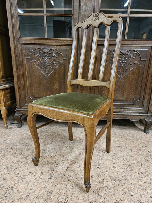 Ładny francuski komplet stół oraz 6 krzeseł ludwik /