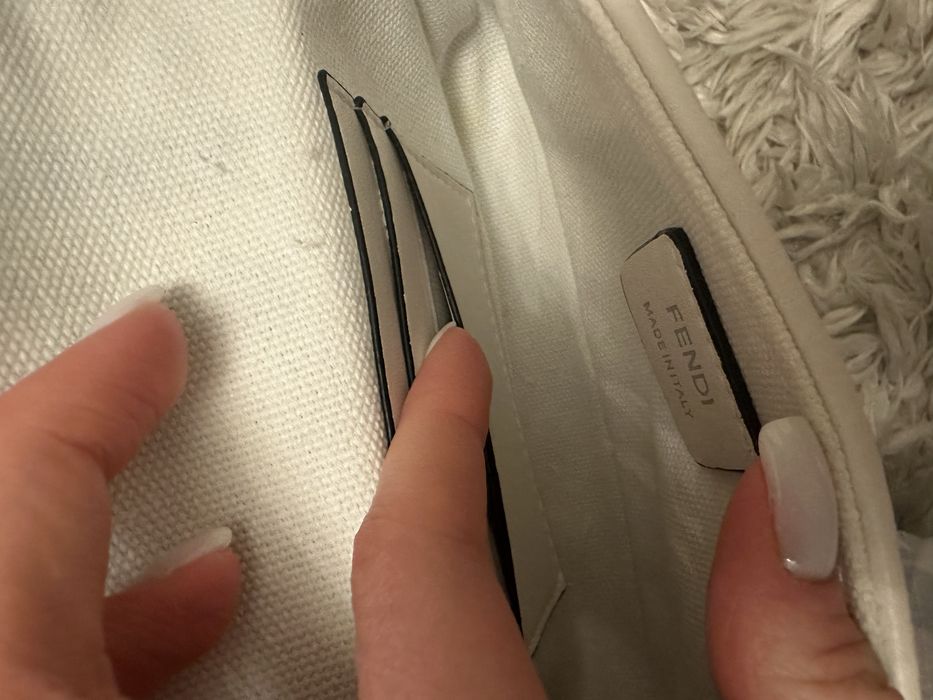 сумка fendi біло чорна