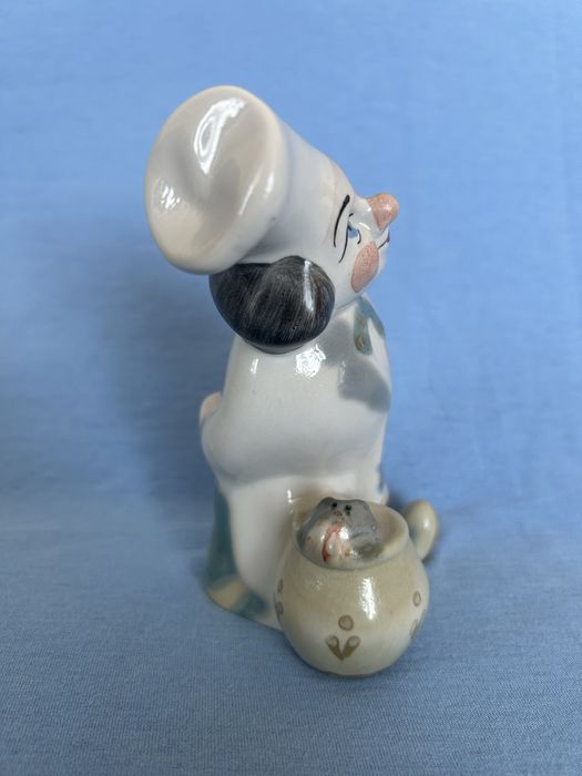 Figurka porcelanowa Kucharz porcelana Połonne