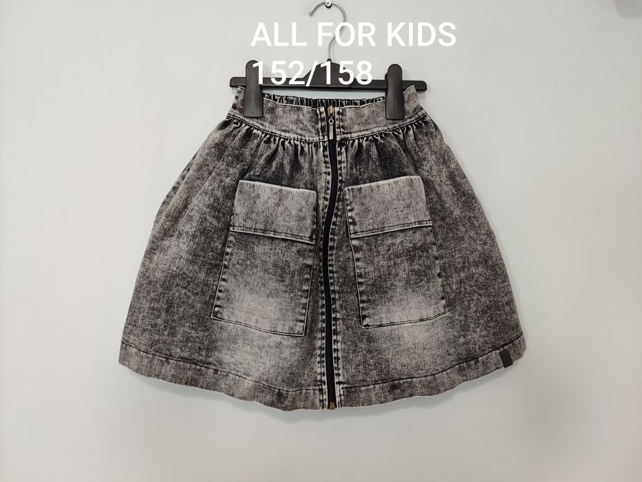 Szara spódniczka  jeans all for kids 152/158