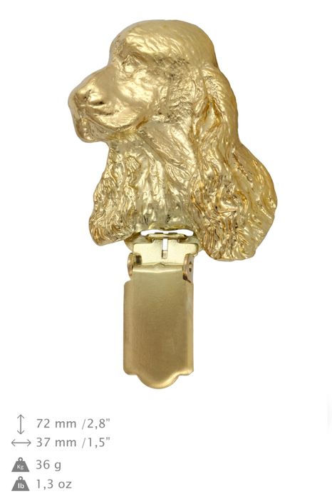Cocker spaniel angielski clipring pozłacany w pudełku Art-Dog