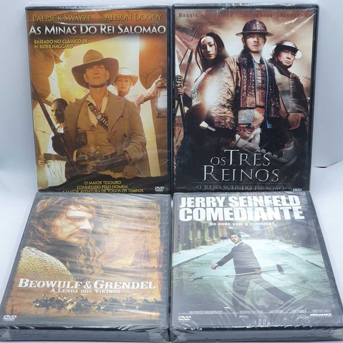 Lote 2/3 - Pack de 18 Filmes Novos e Selados em DVD - Ref.VI