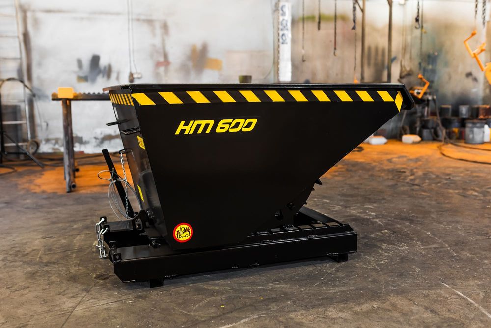 Kontener / Kontener samowyładowczy / Kontener metalowy 600L