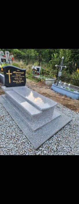 4500 Gliwice  nagrobek 90x190 z montażem z gwarancją Pomnik śląsk
