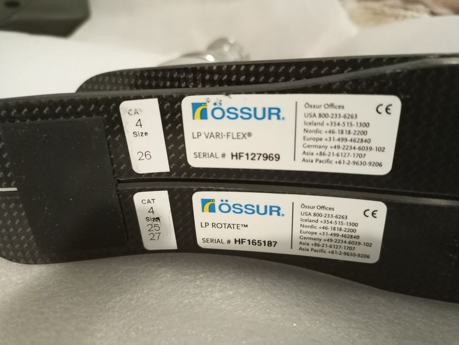 Динамічна стопа для протеза ноги, Ossur  LP Vari-Flex,права,27 розмір.