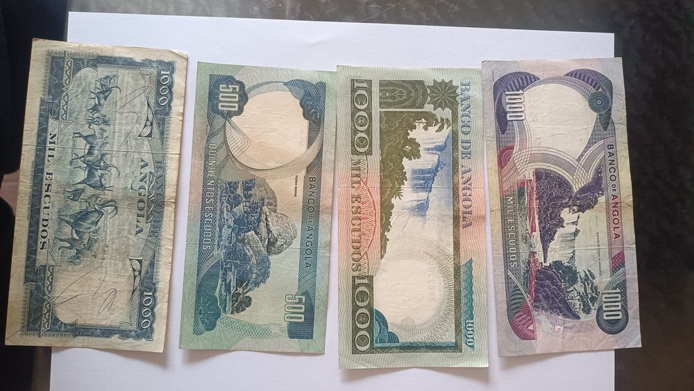Vendo notas nacionais e estrangeiras antigas