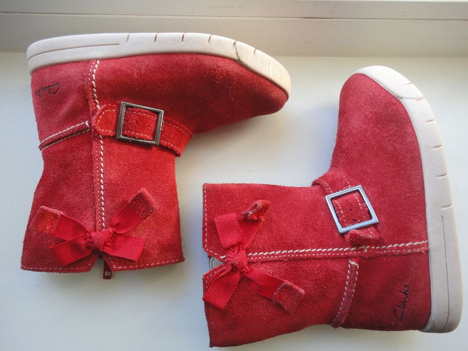 Сапоги деми Clarks, р. 7 G (наш 24)-ст. 15см.