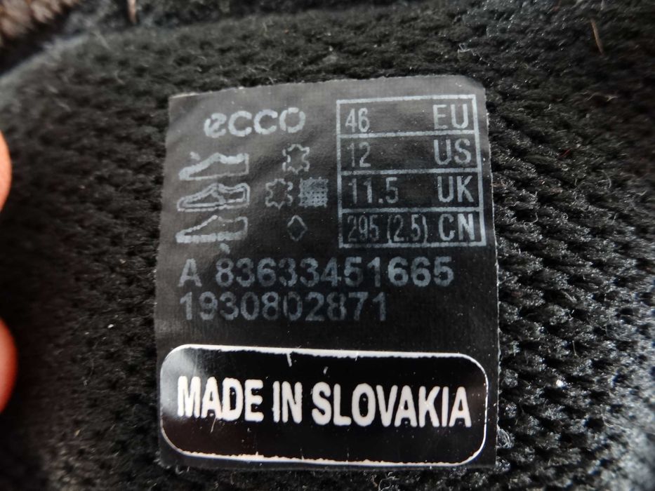 Buty ECCO ST.1 roz 46 SKÓRA Półbuty Męskie