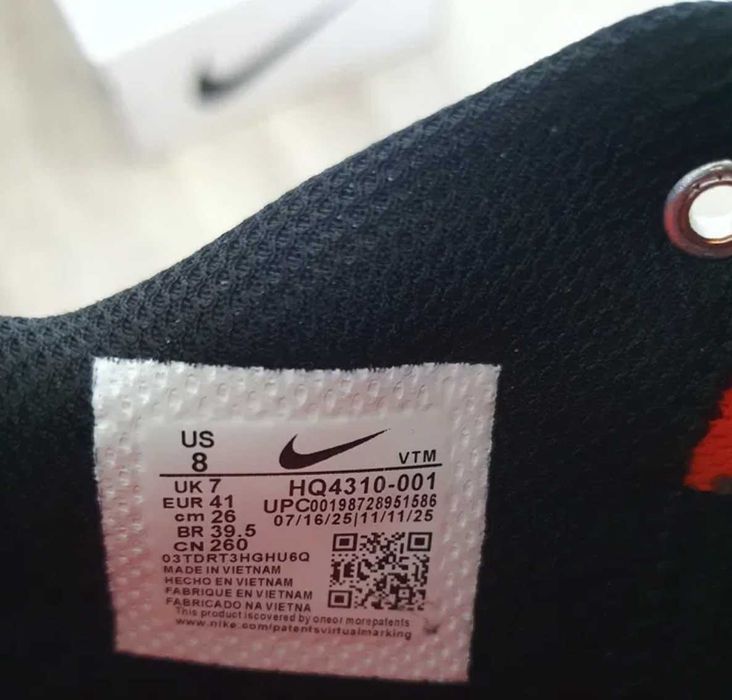 Nike Mind 002 кроссовки найк оригинал мужские черные с масажем сток