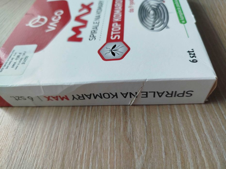 VACO Max, spirale na komary, skuteczna ochrona, 6 szt.