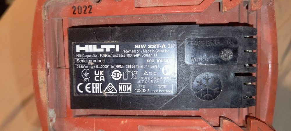 Klucz udarowy hilti