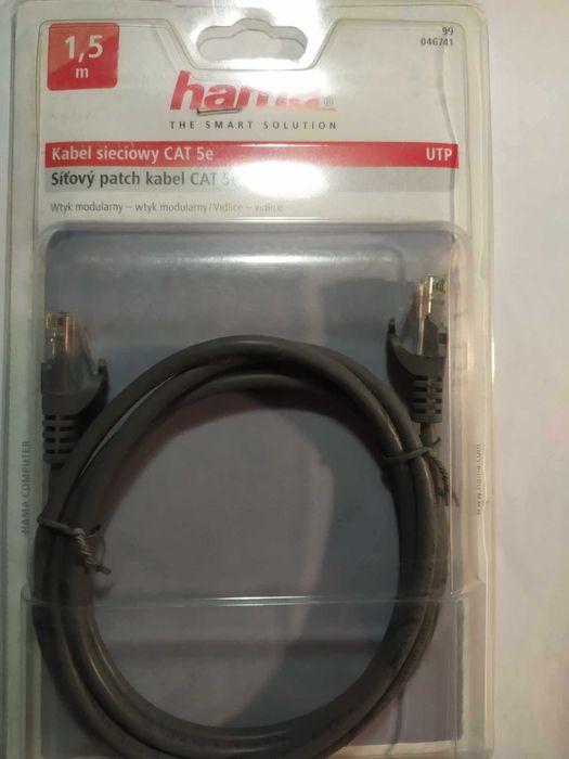 Hama Kabel Internetowy Sieciowy CAT5e UTP 1,5m