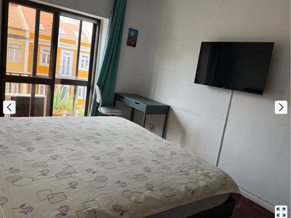 Quarto Moderno e Luminoso em Lisboa | AC • Smart TV • Excelente Localização