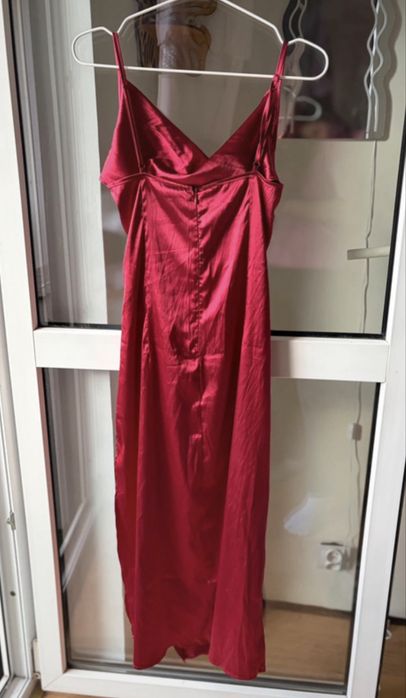 Sukienka czerwona wieczorowa Shein M 38 alt goth punk studniowka impreza