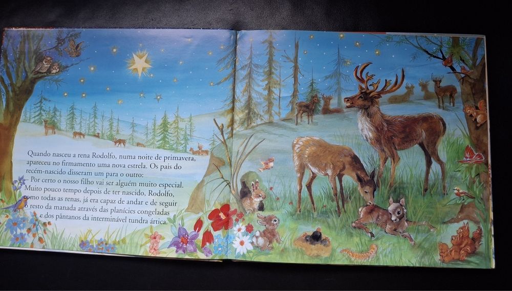 Lote de 2 Livros Infantis de Natal – "As Horas do Natal" + "A Rena e a Bondade – O Natal" | Girassol