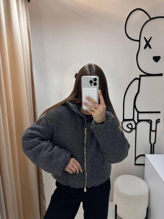 Куртка Moncler темно сірий колір М