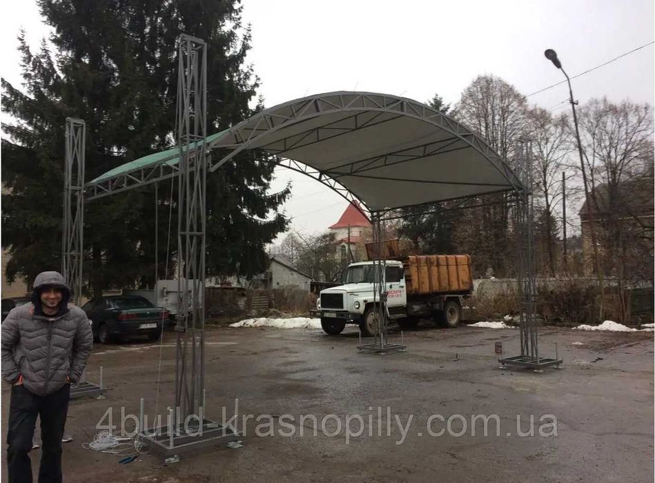 Scena, Estrada 6x8x5  + Dach + Schody