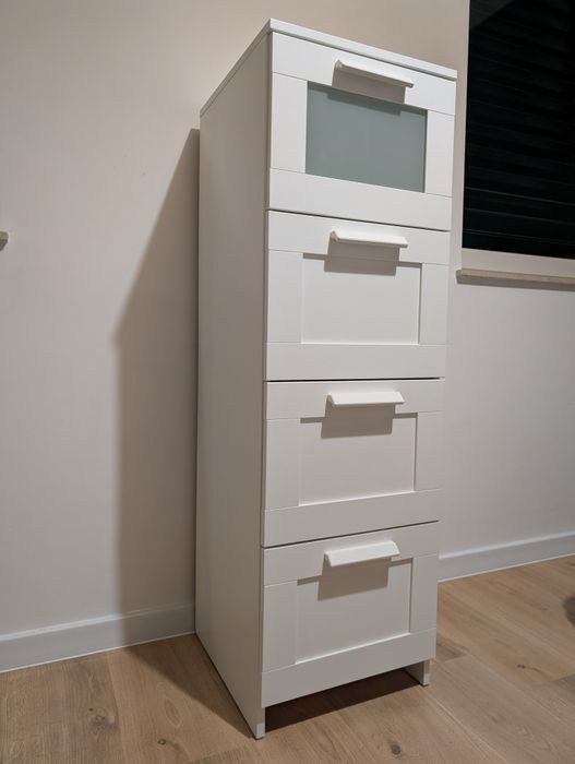 IKEA BRIMNES komoda 4 szuflady białe