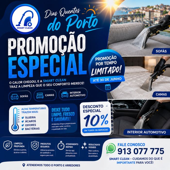 Higienizacao e limpeza de estofos