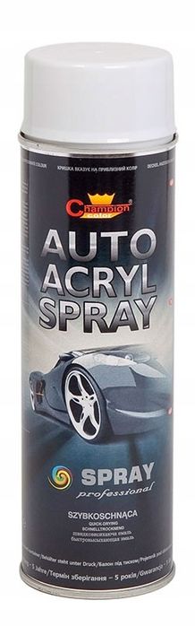 Spray Auto Acryl Champion 500ml - biały połysk