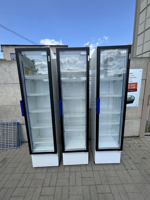 Lodówka na napoje | używana lodówka oszklona slim 45 cm