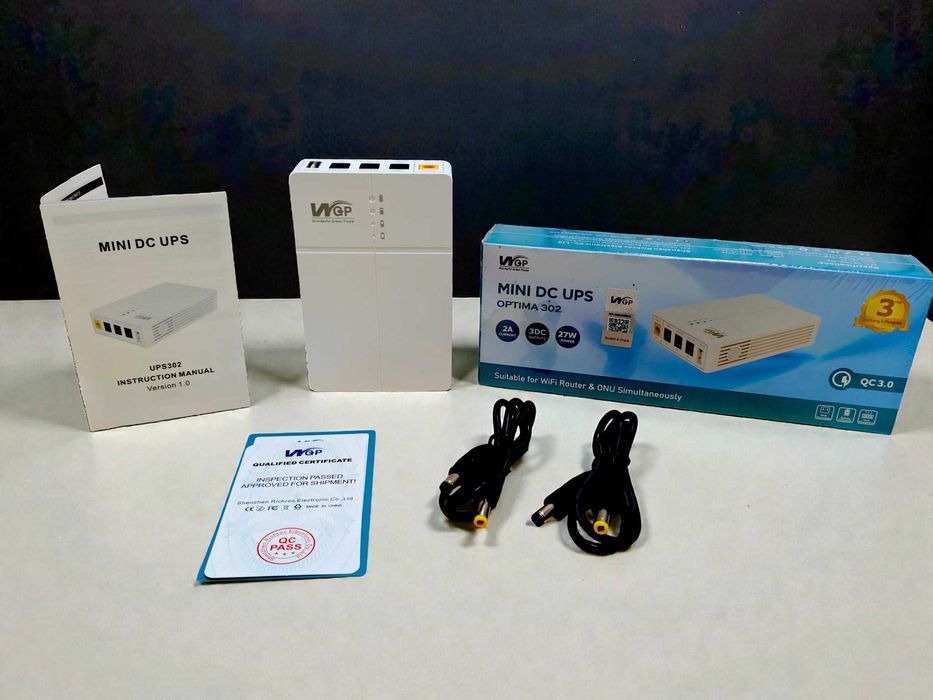 Оригінальний WGP 9 12 в 12 v 5V3A 49.95w 13500 дбж (mini ups) роутера