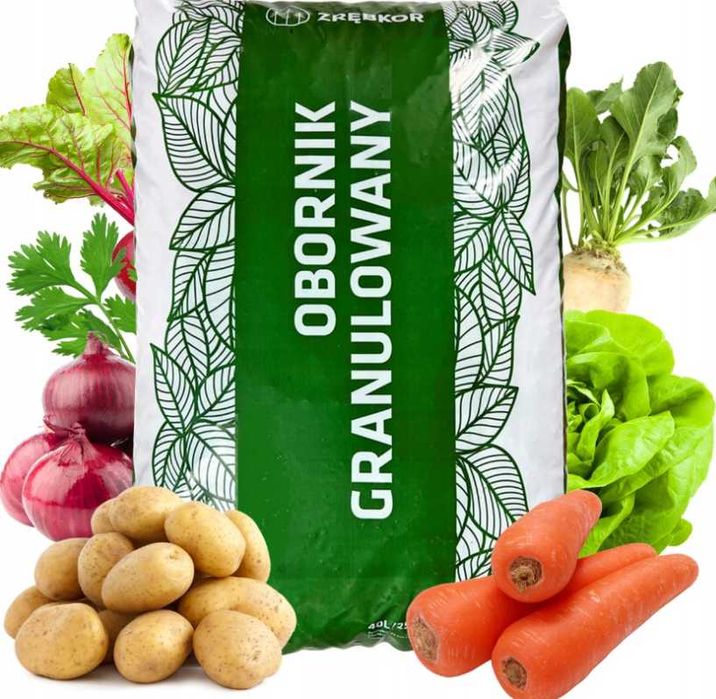 NATURALNY Nawóz OBORNIK bydlęcy granulowany 25kg ( 40 l )