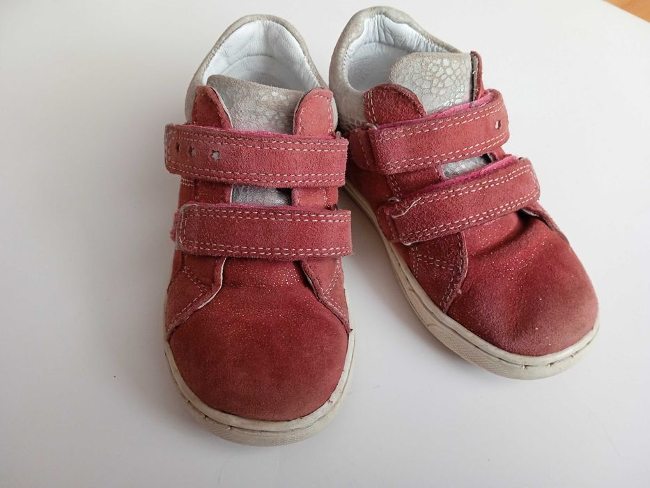 Buciki na rzepy rozmiar 23 różowo-szare polskiej firmy Lasocki  Kids
