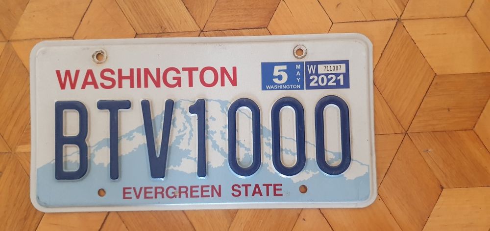 Washington tablica rejestracyjna USA oryginal