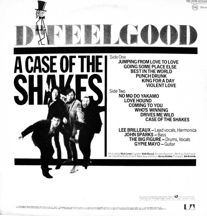 Dr. Feelgood – A Case Of The Shakes - LP 33 Rpm - Vinil 1980