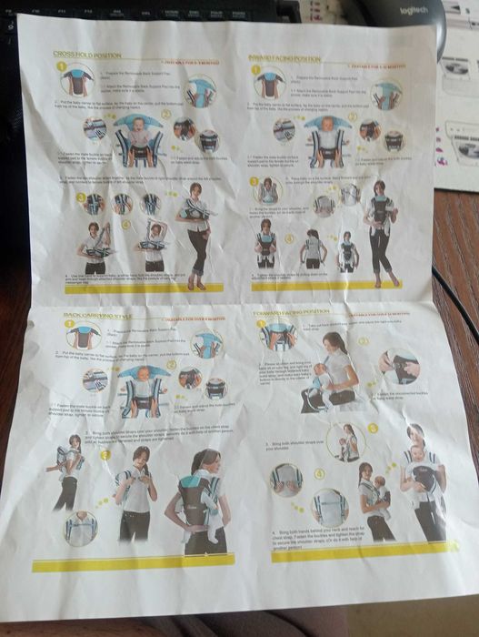 Marsúpio Ergonómico 4 em 1 p/ Bebé