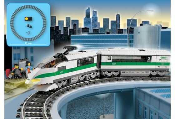 LEGO City Train 4511 Speed Szybki Pociag Pasażerski 2003 jak 10157