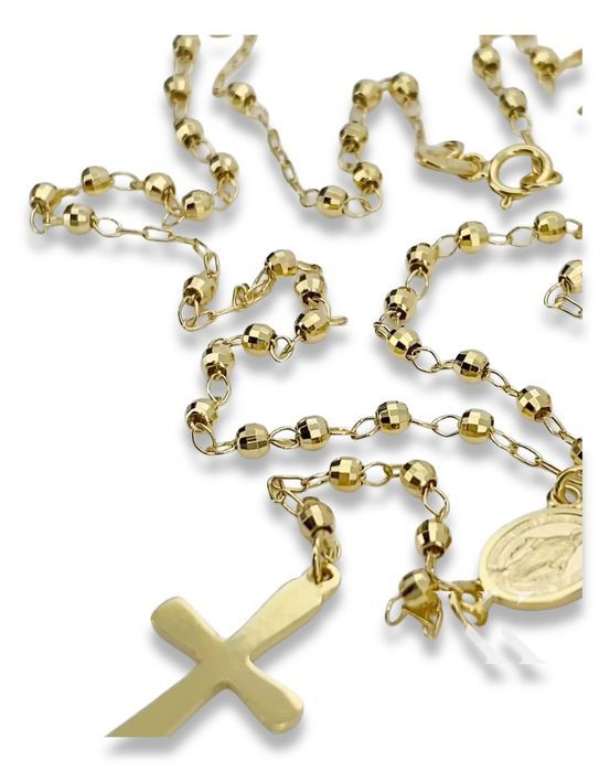 Złoty 14k łańcuszek różaniec diamentowany rcc003y Gdańsk Trójmiasto