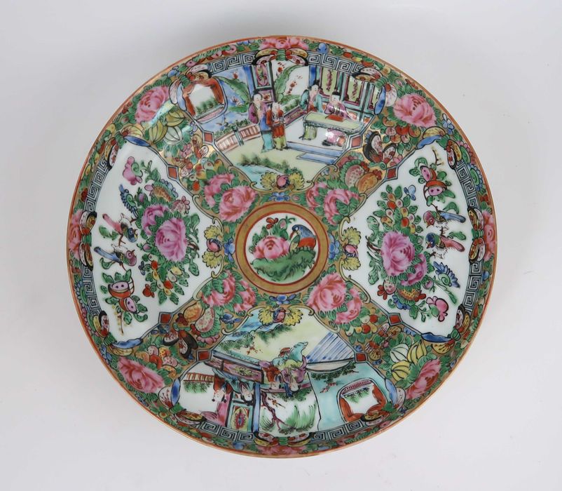 Prato Porcelana da China Mandarim - Séc. XIX/XX