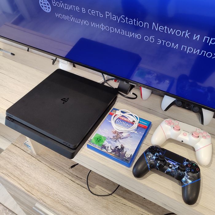Ps 4 slim 1 ТБ 2 геймпади Sony playstation приставка