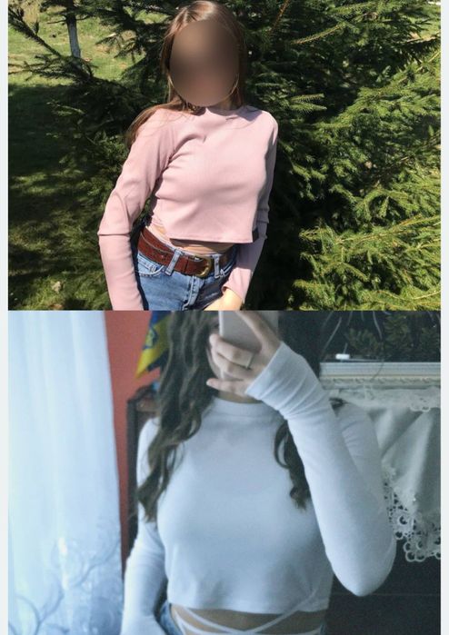 Кофтинки топ біла та кремова