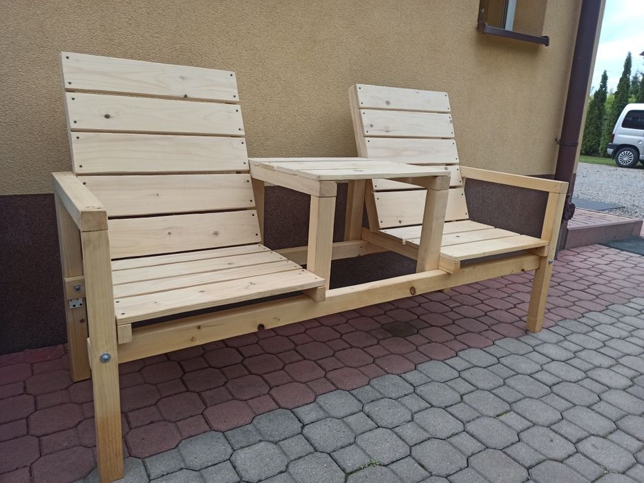 Ławka drewniana ogrodowa