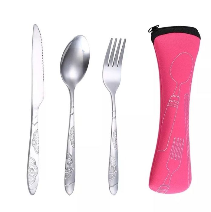 Портативний дорожній набір з нержавіючої сталі.