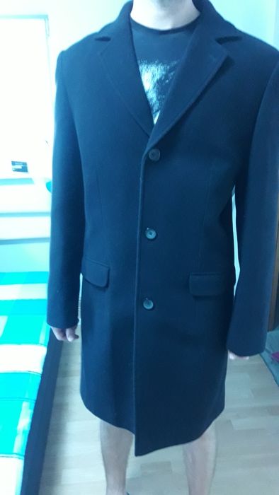 Пальто мужское черное