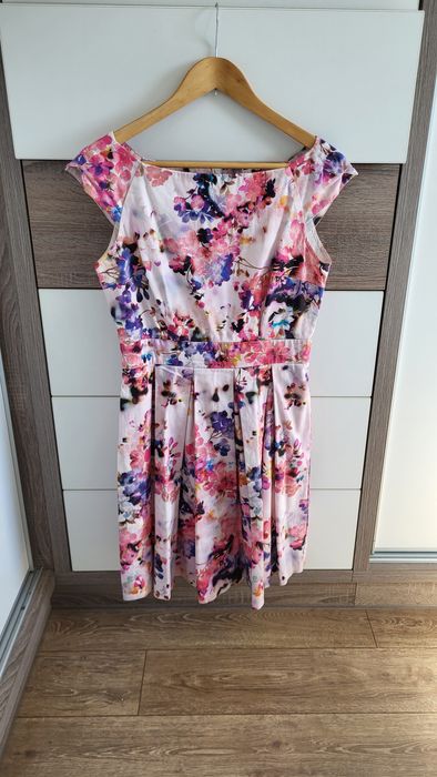 Kwiatowa sukienka Orsay 36 S letnia wesele komunia do pracy