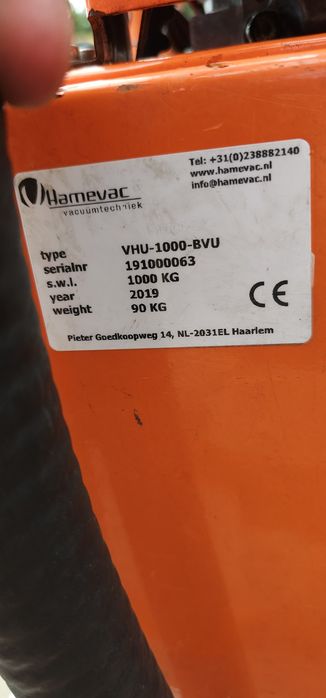 Chwytak próżniowy do płyt HAMEVAC VHU 1000BVU Honda