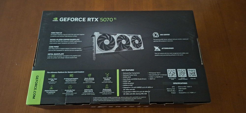 Msi RTX 5070 Ti Ventus 3x 16GB