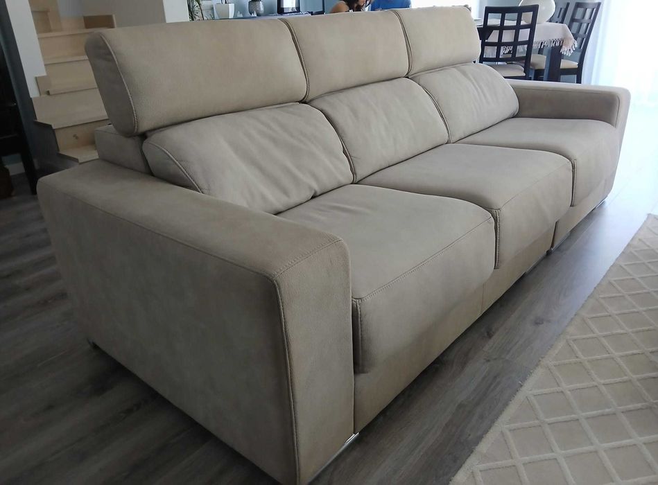 Conjunto Sofás, beige, extensíveis