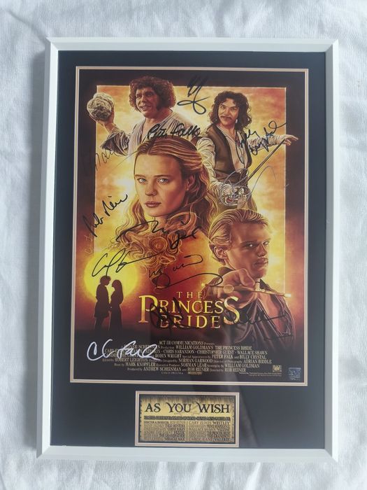 Moldura Filme The Princess Bride com Autógrafos (A4)
