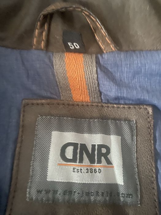 Kurtka  męska  z dodatkiem skóry