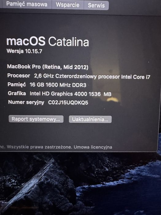 MacBook pro ”15 retina mid 2012