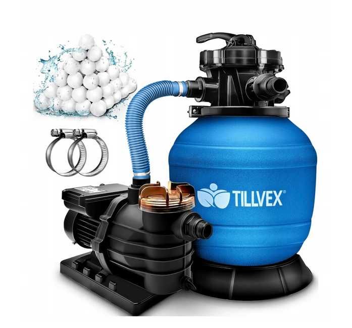 Filtr /SYSTEM FILTRÓW PIASKOWYCH 10 m³/h z kulkami filtrującymi 800g