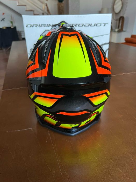 Capacete AIROH Aviator 2.3 AMS2 Fame - Como Novo - Tamanho XL - Enduro