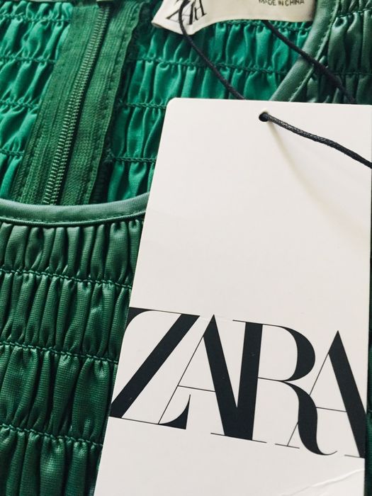 Zara nowa z metką bluzka  S  skóra eco