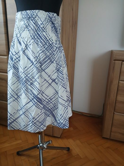 Spódnica Mexx bialo- niebieska 42